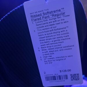 lululemon athletica Ribbed Softstreme Flared Pants - Black